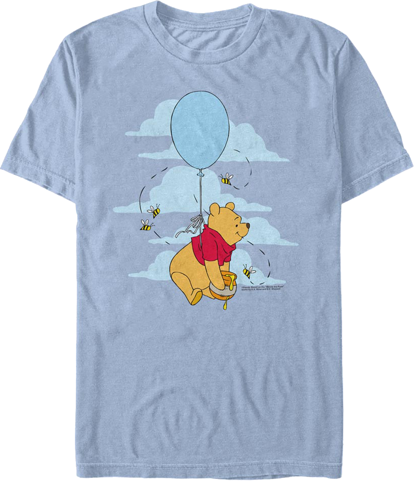 Balloon Ride Winnie The Pooh T-Shirt Hoodie, Sweatshirt | CiraTrend.com (Image 1)