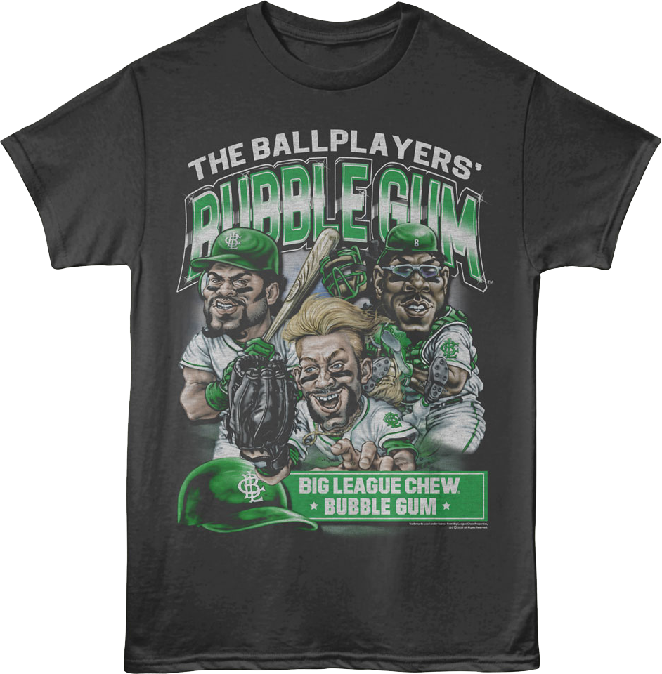 Ballplayers' Bubble Gum Collage Big League Chew T-Shirt Hoodie, Sweatshirt | CiraTrend.com (Image 1)