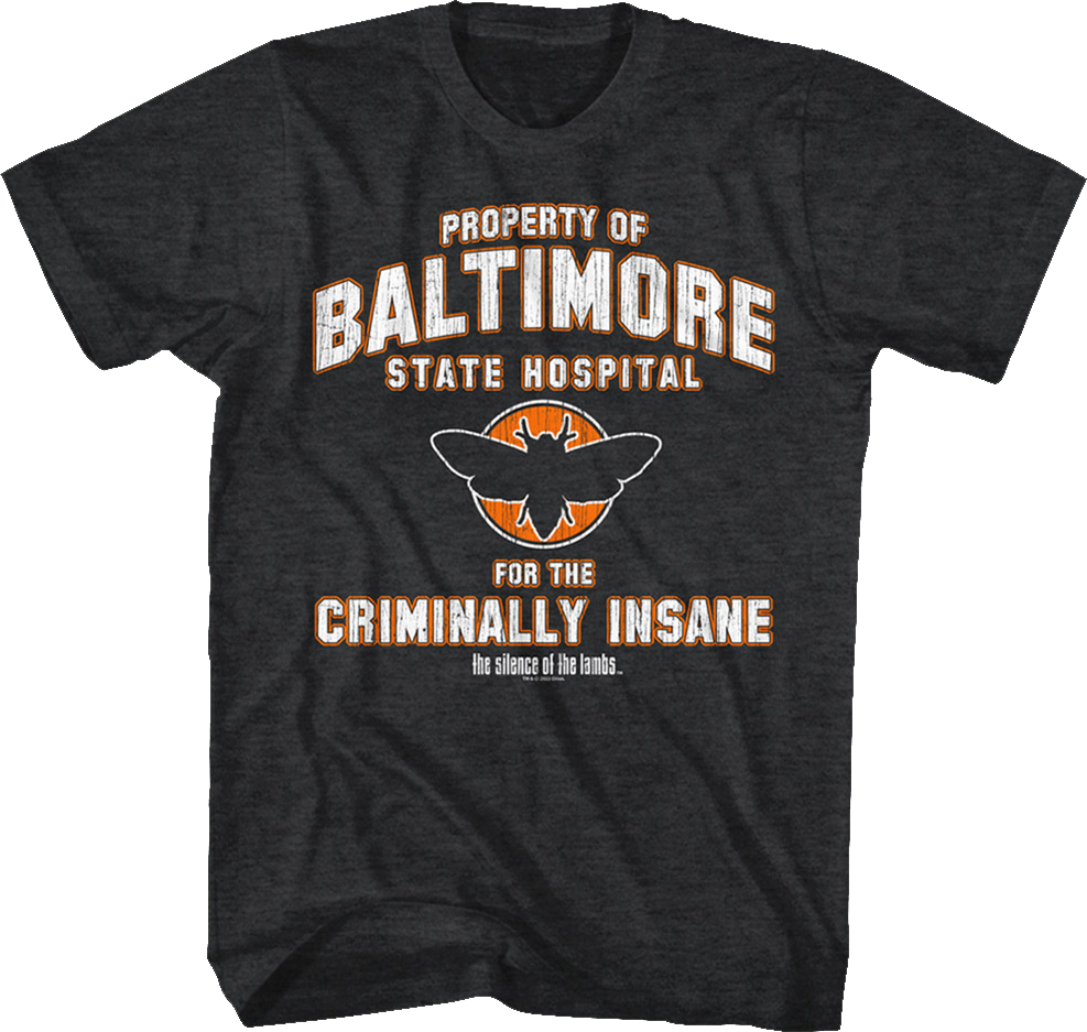 Baltimore State Hospital Silence of the Lambs T-Shirt Hoodie, Sweatshirt | CiraTrend.com (Image 1)