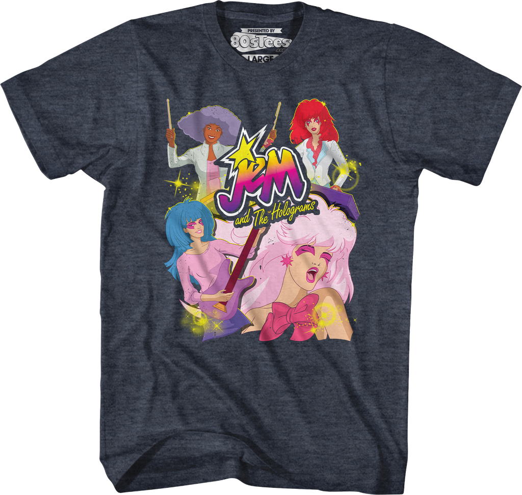 Band Collage Jem And The Holograms T-Shirt Hoodie, Sweatshirt | CiraTrend.com (Image 3)
