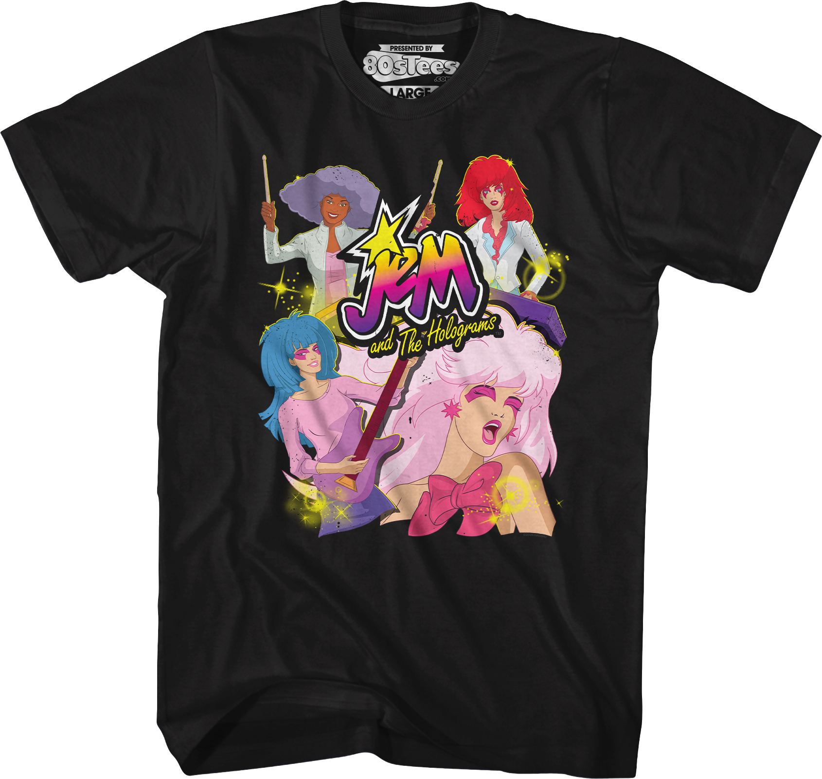 Band Collage Jem And The Holograms T-Shirt Hoodie, Sweatshirt | CiraTrend.com (Image 1)