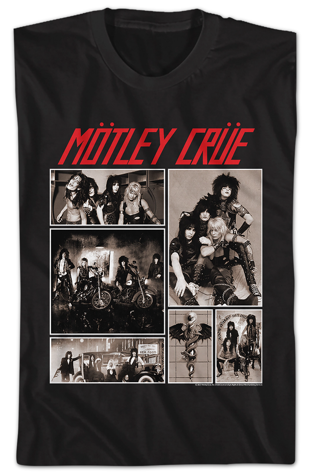 Band Collage Motley Crue T-Shirt Hoodie, Sweatshirt | CiraTrend.com (Image 2)