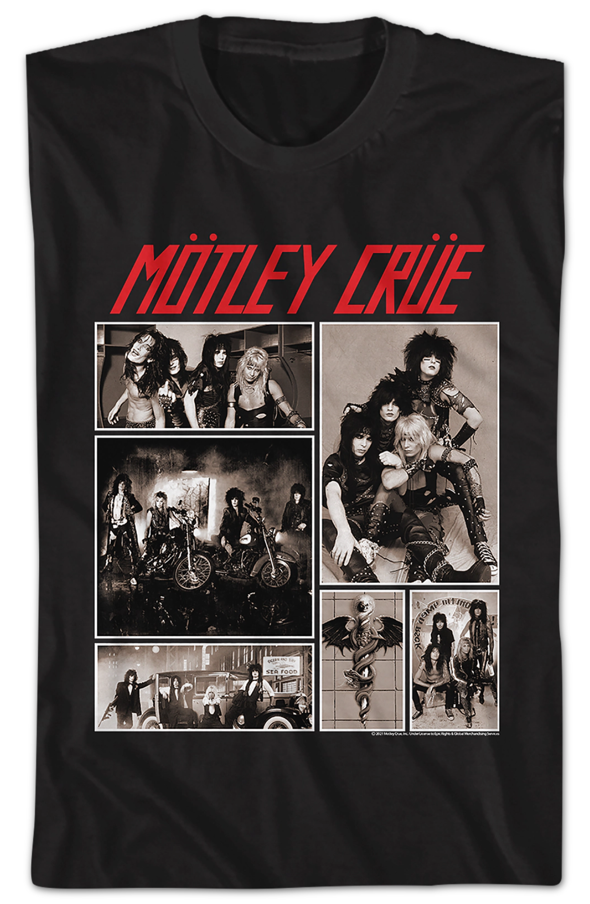 Band Collage Motley Crue T-Shirt Hoodie, Sweatshirt | CiraTrend.com (Image 2)