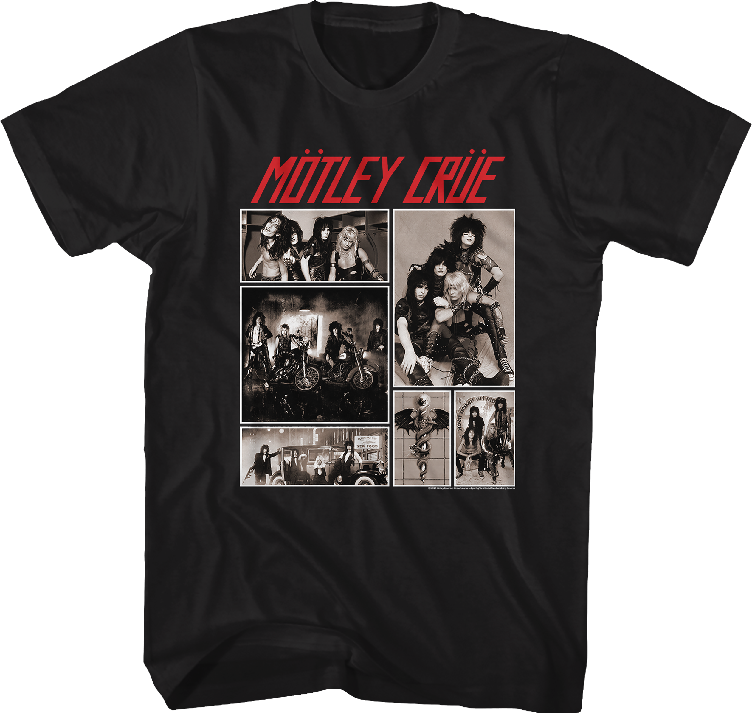 Band Collage Motley Crue T-Shirt Hoodie, Sweatshirt | CiraTrend.com (Image 1)