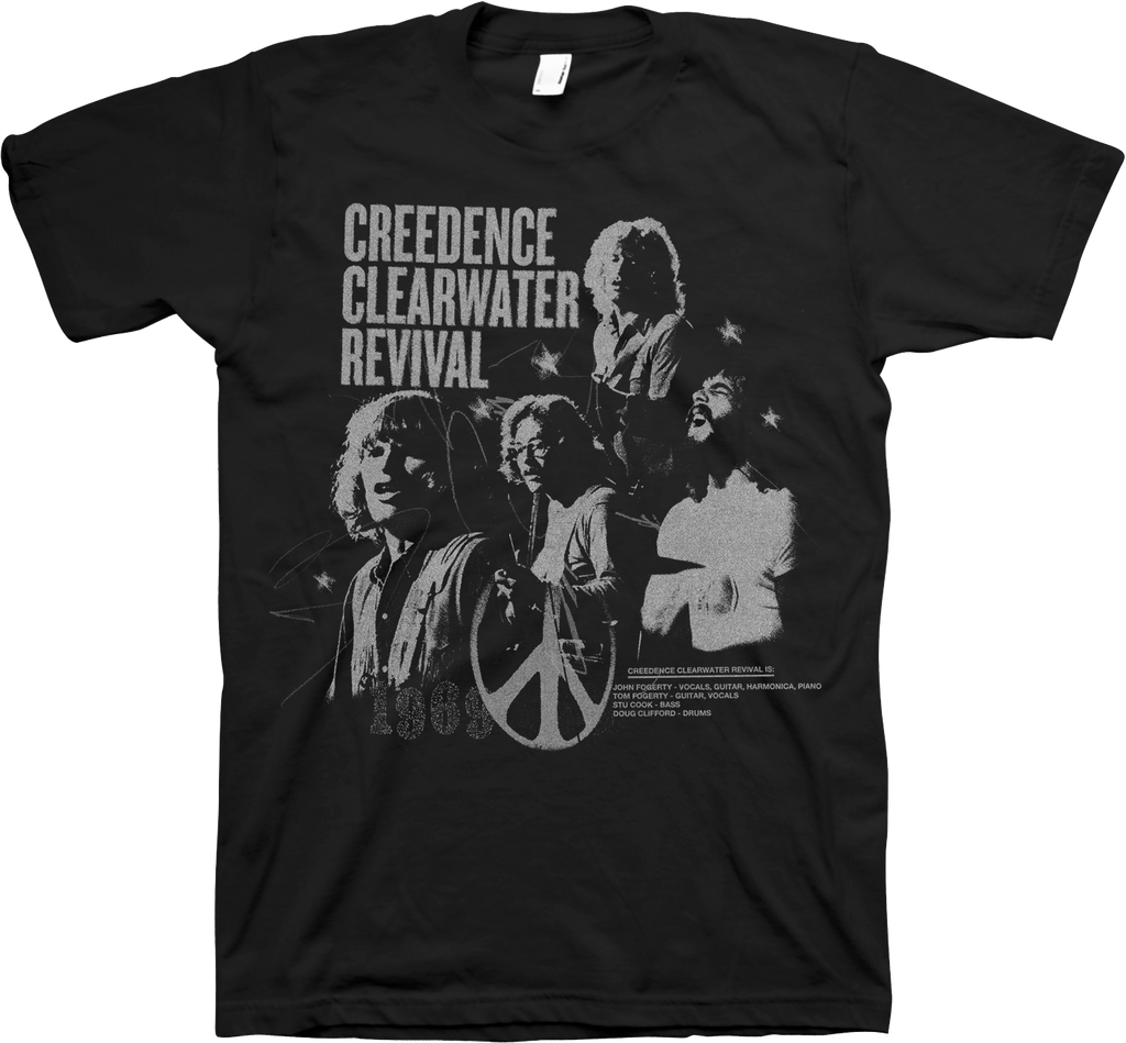 Band Members Collage Creedence Clearwater Revival T-Shirt Hoodie, Sweatshirt | CiraTrend.com (Image 1)