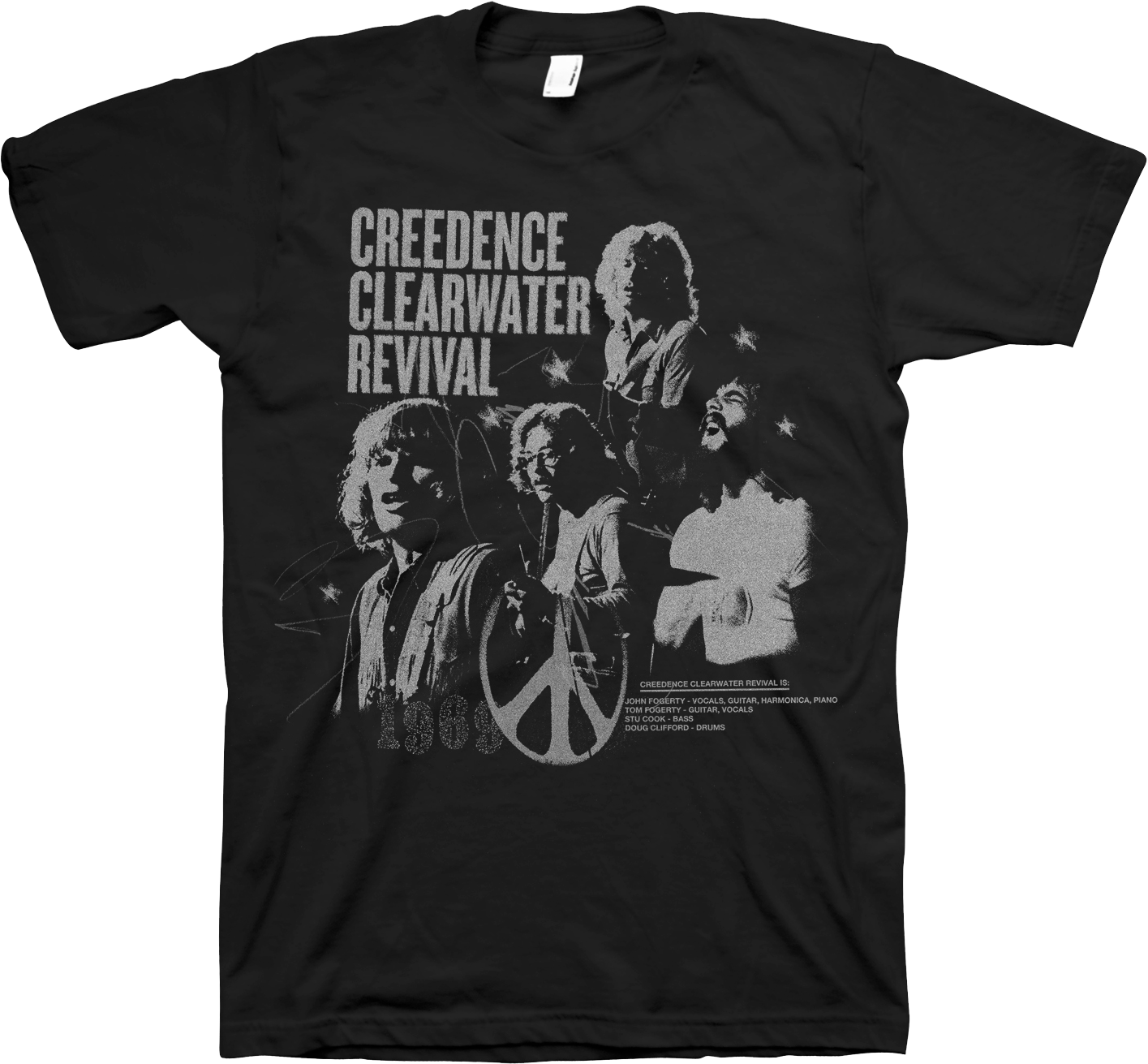 Band Members Collage Creedence Clearwater Revival T-Shirt Hoodie, Sweatshirt | CiraTrend.com (Image 1)