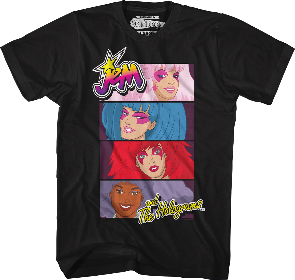 Band Panels Jem And The Holograms T-Shirt Hoodie, Sweatshirt | CiraTrend.com (Image 1)