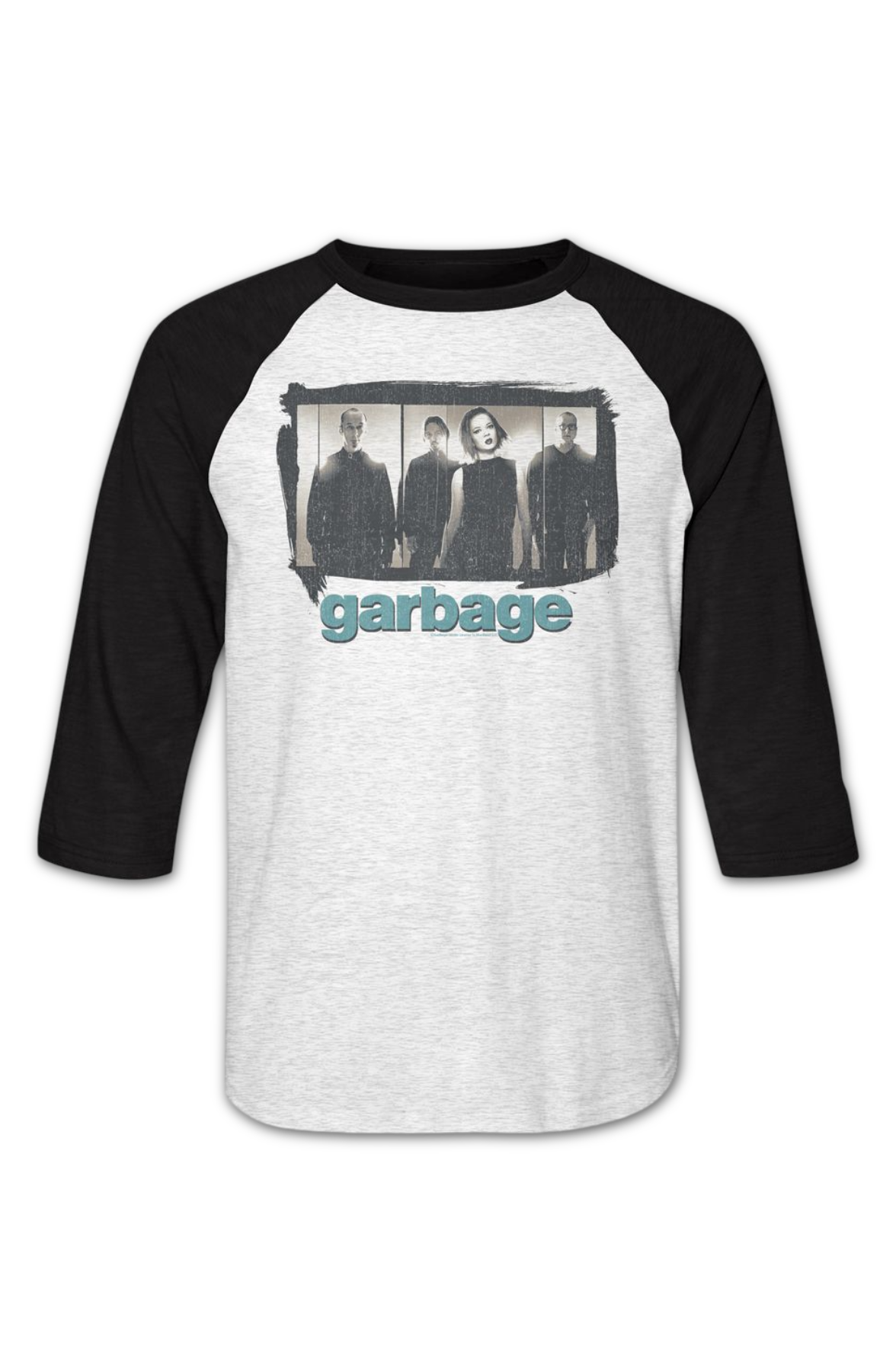 Band Photo Garbage Raglan Baseball Shirt Hoodie, Sweatshirt | CiraTrend.com (Image 2)