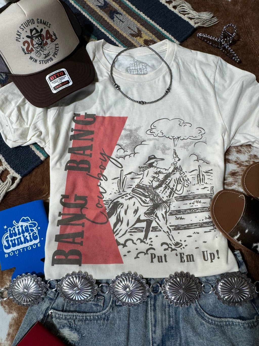 Bang Bang Cowboy Graphic Tee Shirt Hoodie, Sweatshirt | CiraTrend.com (Image 1)