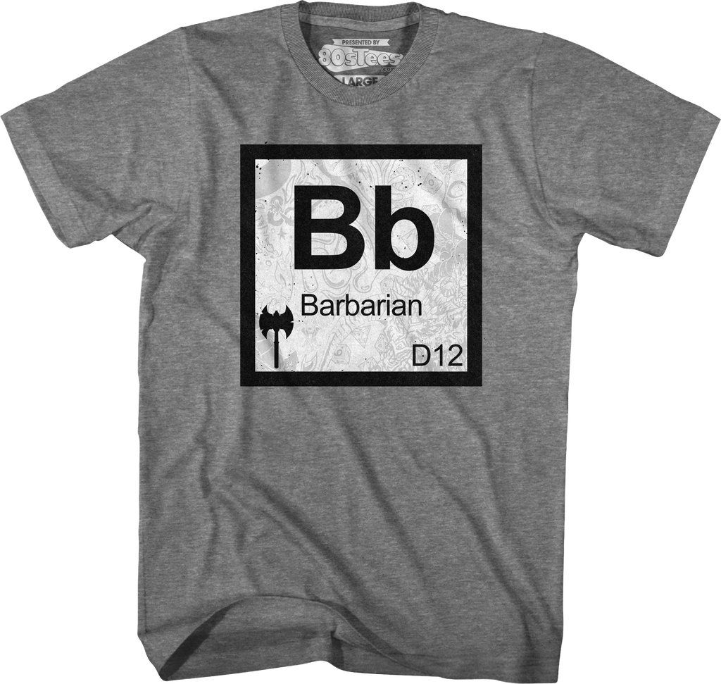 Barbarian Element Symbol Dungeons & Dragons T-Shirt Hoodie, Sweatshirt | CiraTrend.com (Image 1)