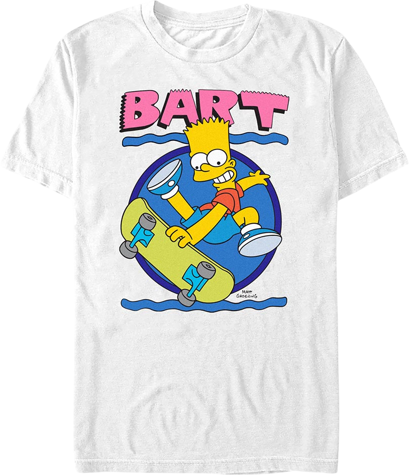 Bart Simpson Skateboard Simpsons T-Shirt Hoodie, Sweatshirt | CiraTrend.com (Image 1)