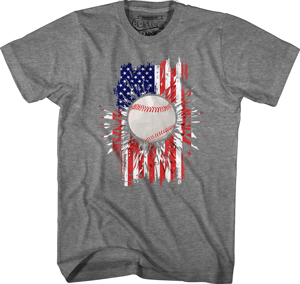 Baseball Flag T-Shirt Hoodie, Sweatshirt | CiraTrend.com (Image 3)