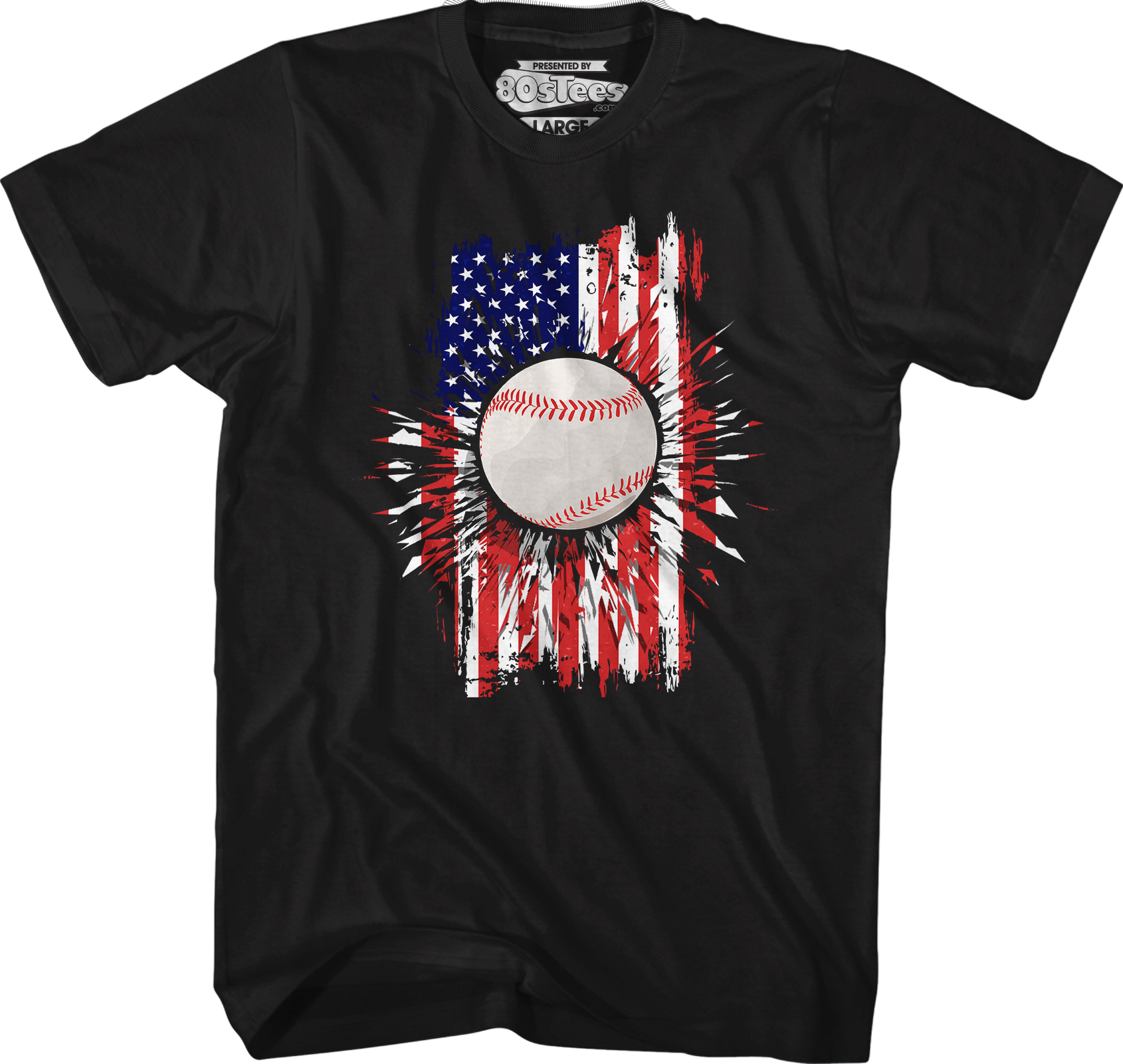 Baseball Flag T-Shirt Hoodie, Sweatshirt | CiraTrend.com (Image 1)