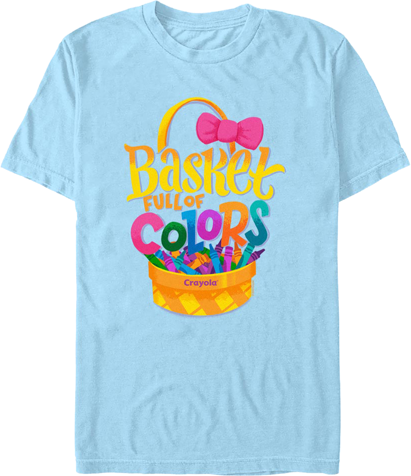 Basket Full Of Colors Crayola T-Shirt Hoodie, Sweatshirt | CiraTrend.com (Image 1)