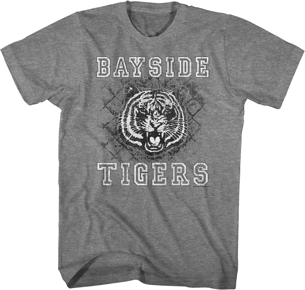 Bayside Tigers Fence Saved By The Bell T-Shirt Hoodie, Sweatshirt | CiraTrend.com (Image 1)