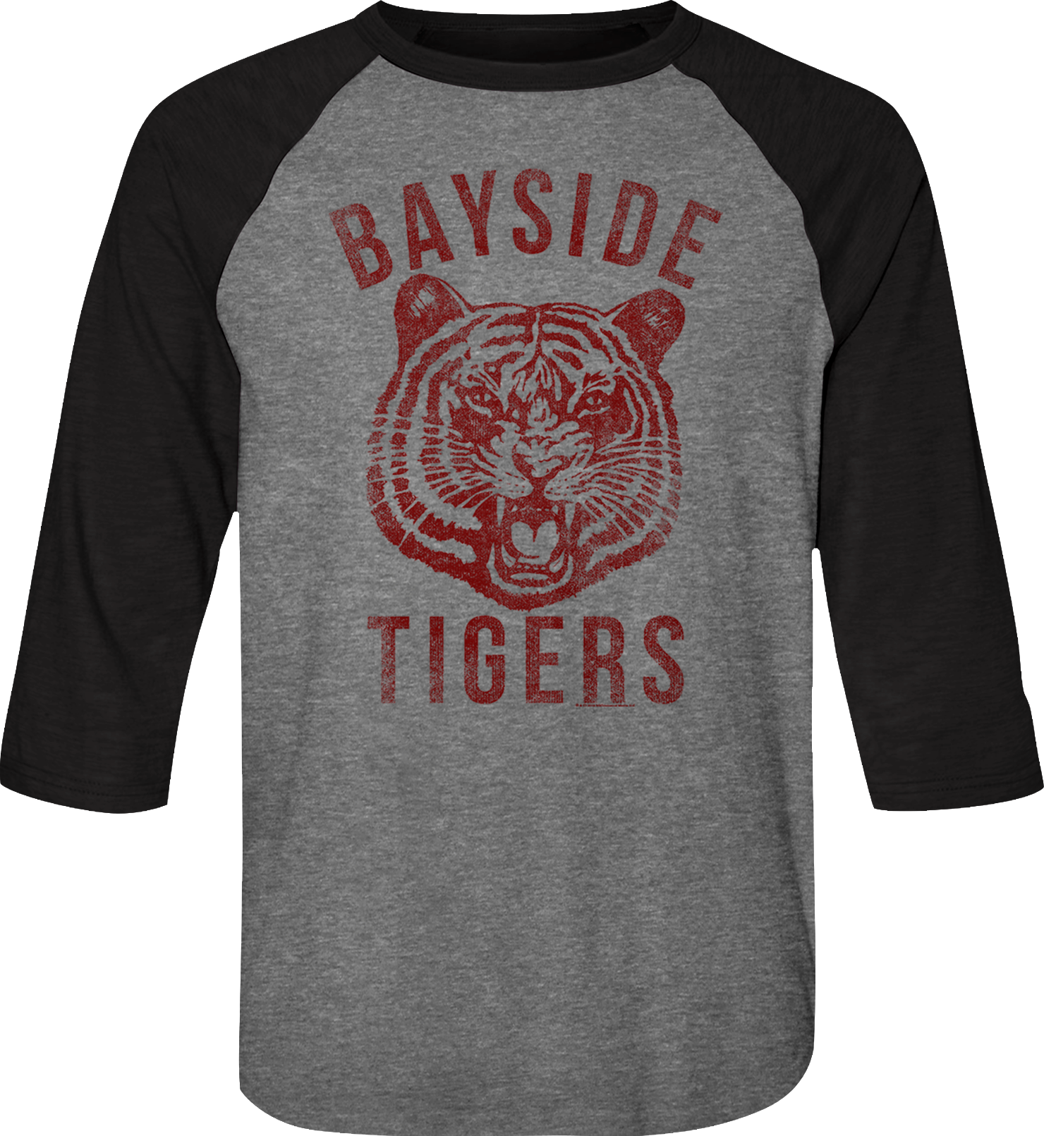 Bayside Tigers Saved By The Bell Raglan Baseball Shirt Hoodie, Sweatshirt | CiraTrend.com