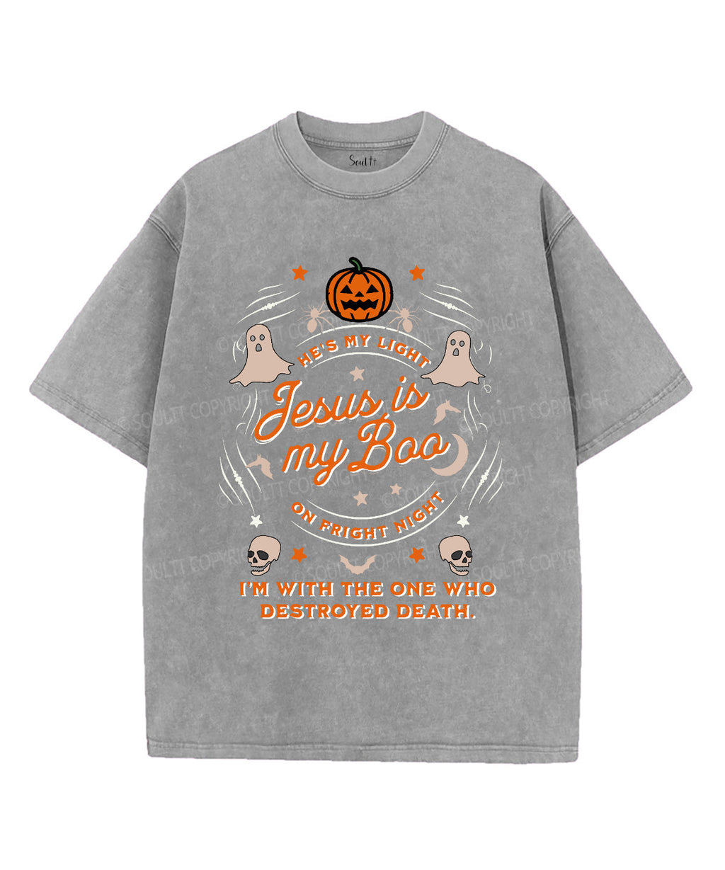 Jesus Is My Boo Unisex Washed Christian T-shirt Style001 Hoodie, Sweatshirt | CiraTrend.com (Image 3)