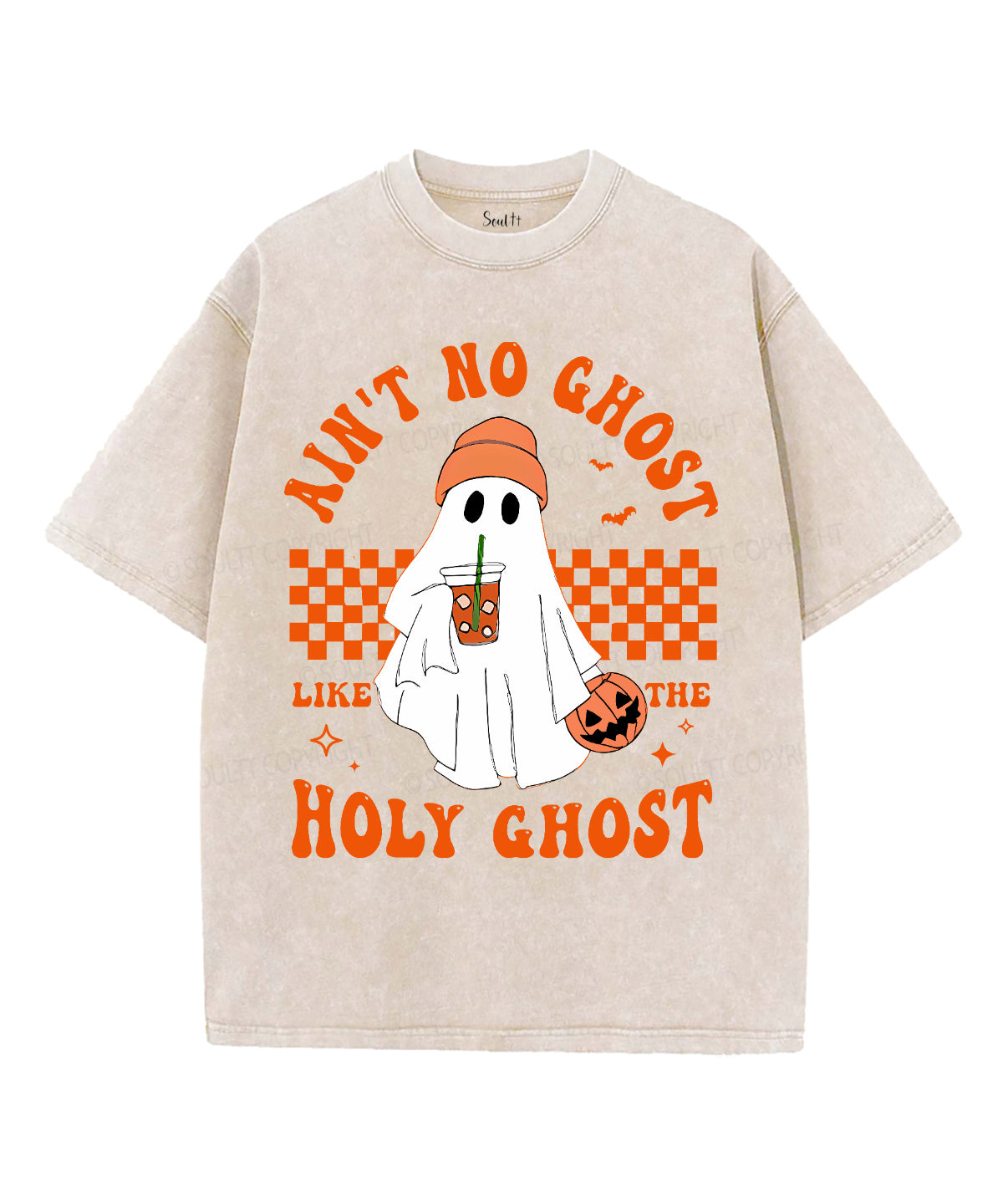 Ain't No Ghost Like The Holy Ghost Unisex Washed Christian T-shirt Hoodie, Sweatshirt | CiraTrend.com (Image 2)