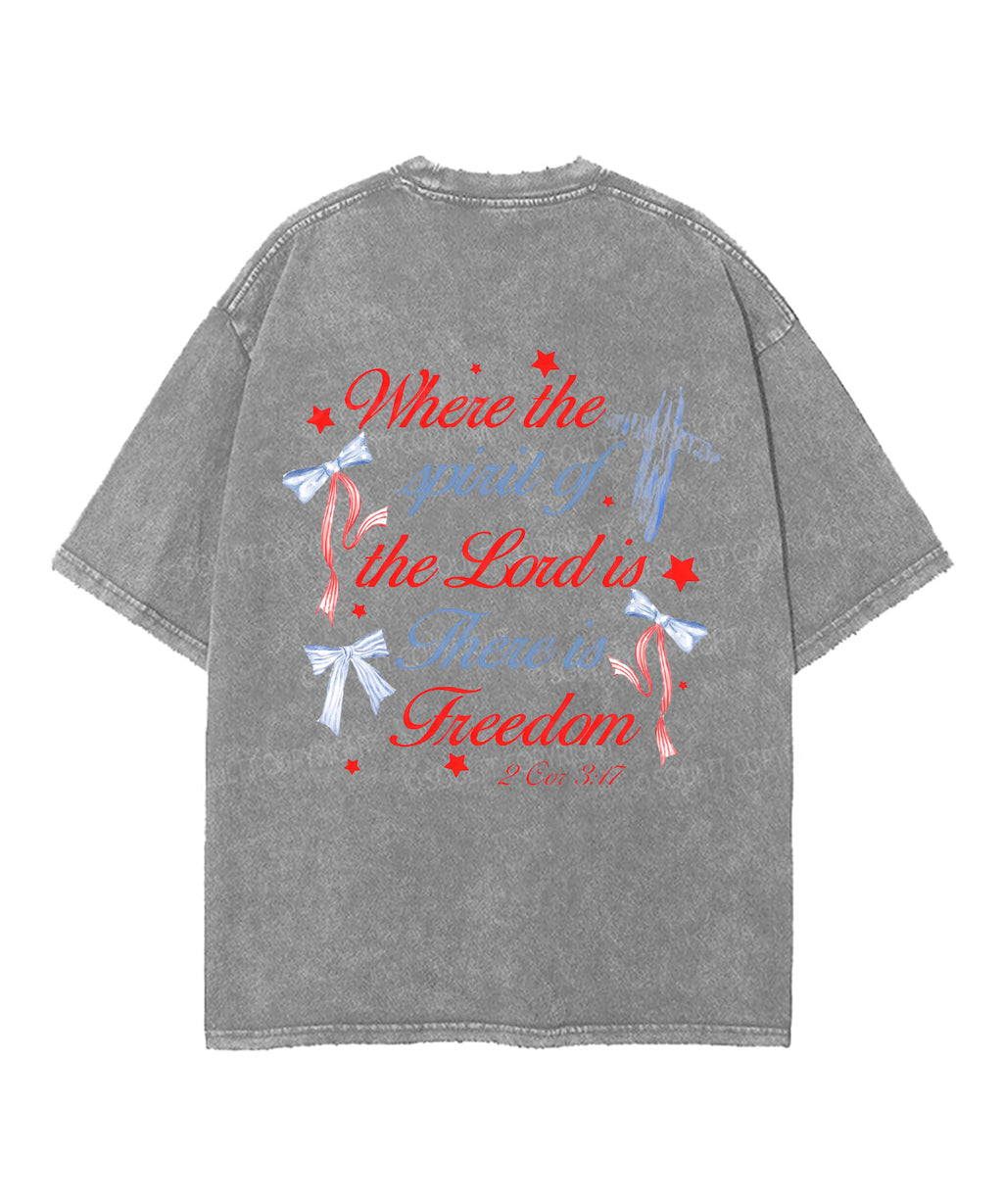 There Is Freedom Double Sided Unisex Washed Christian T-shirt Style003 Hoodie, Sweatshirt | CiraTrend.com (Image 5)