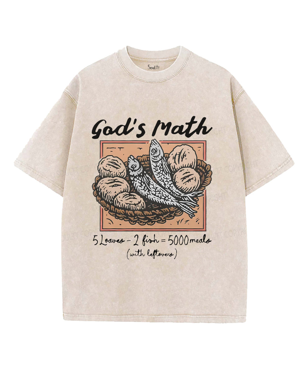 God'S Math SUnisex Washed Christian T-Shirts, Hoodie, Sweatshirt