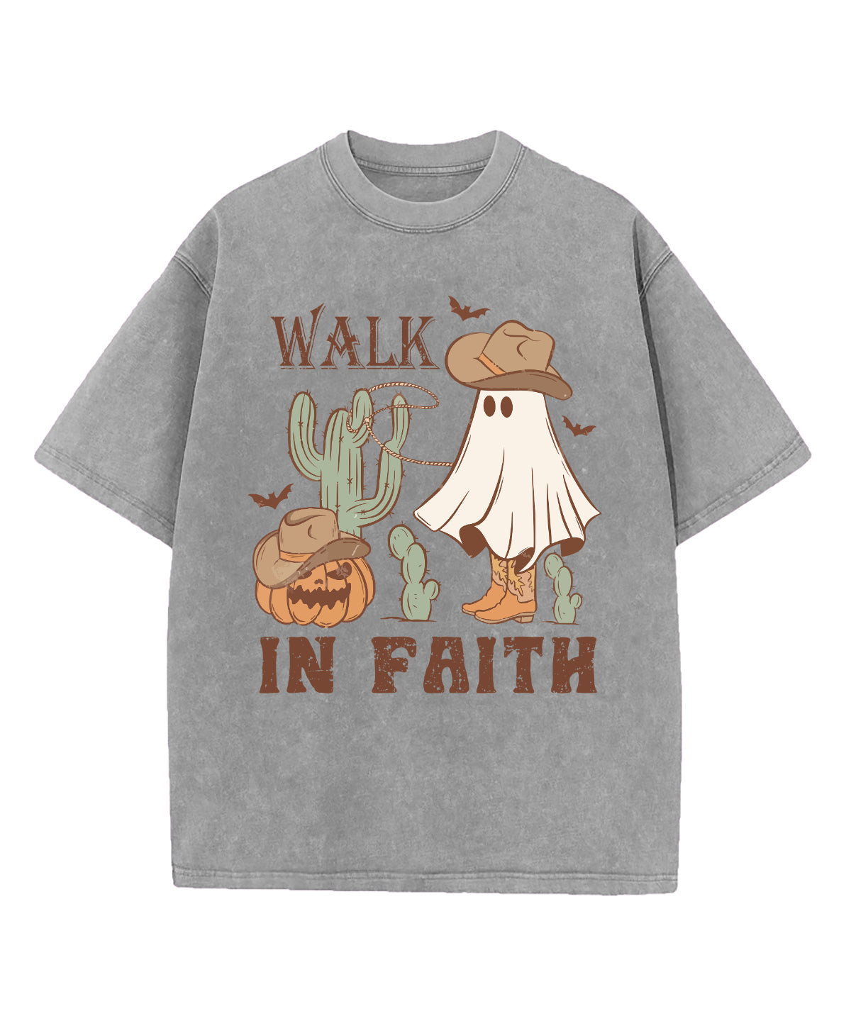 Walk In Faith Washed Christian T-shirt Hoodie, Sweatshirt | CiraTrend.com (Image 4)