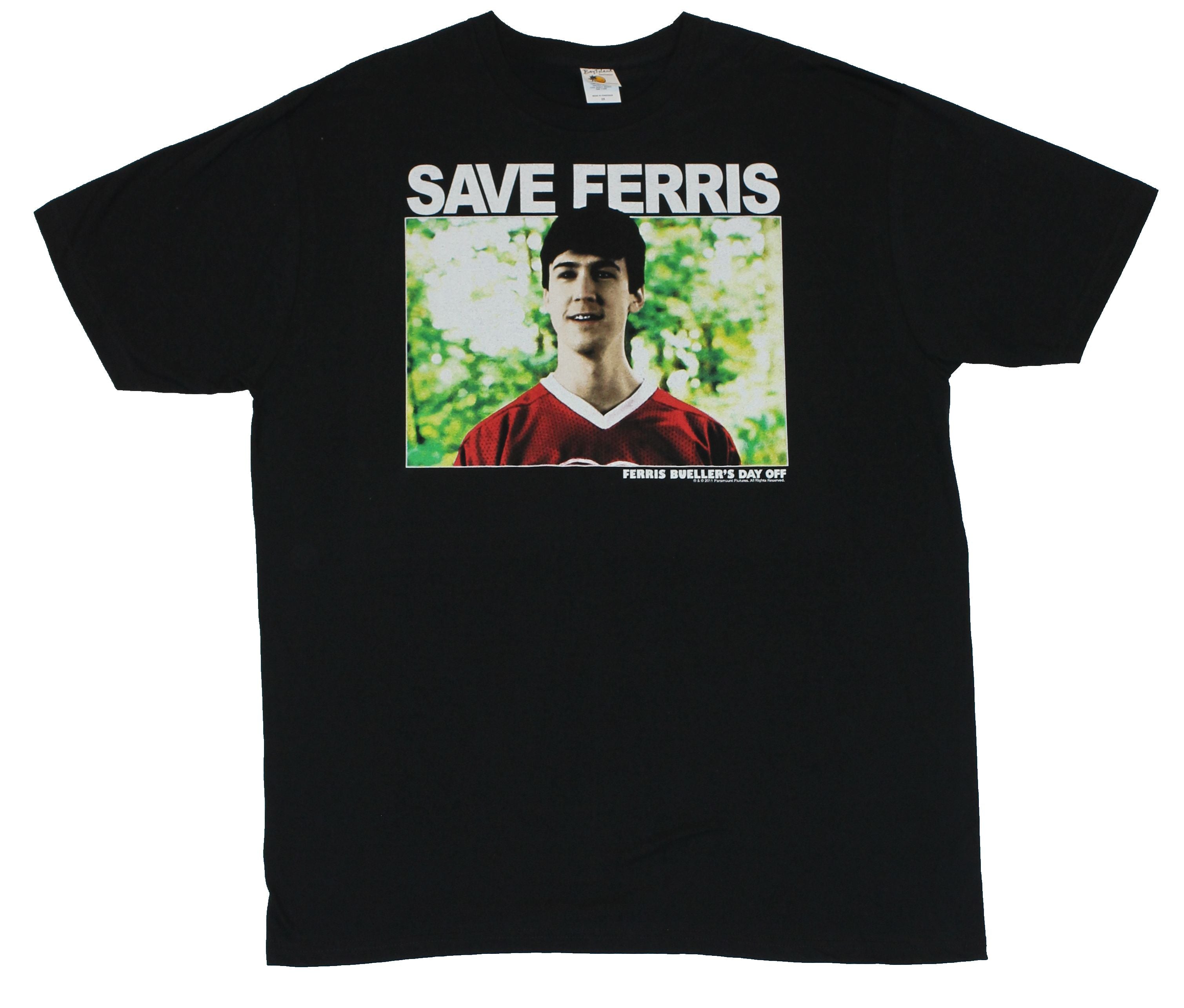 Ferris Buellers Day Off Mens T-Shirt  - Cameron Fry Photo Image on Black Hoodie, Sweatshirt | CiraTrend.com