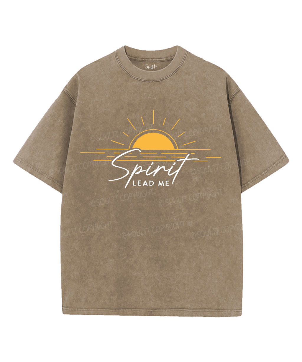 Spirit Lead Me Unisex Washed Christian T-shirt Style002 Hoodie, Sweatshirt | CiraTrend.com (Image 5)