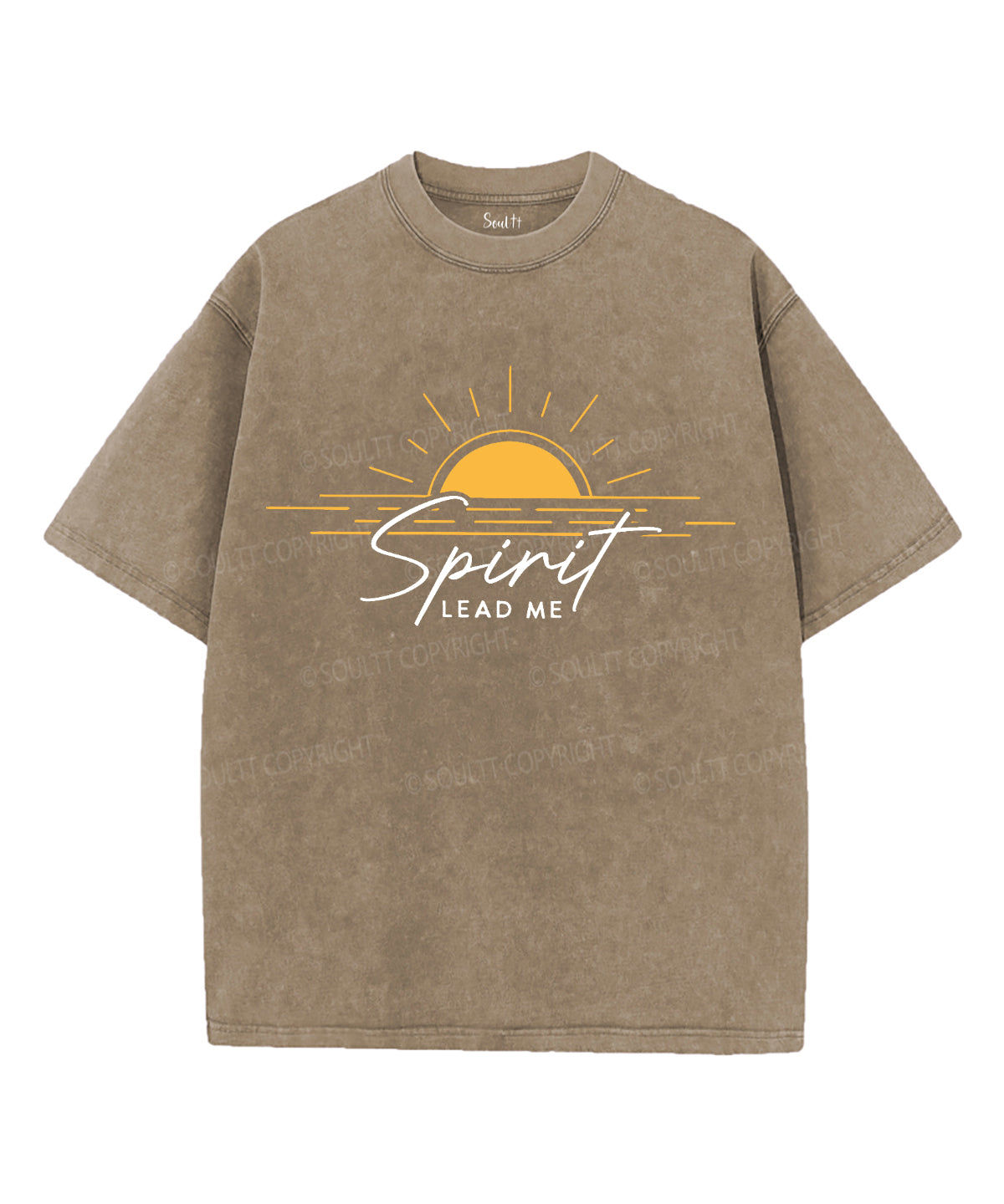 Spirit Lead Me Unisex Washed Christian T-shirt Style002 Hoodie, Sweatshirt | CiraTrend.com (Image 5)