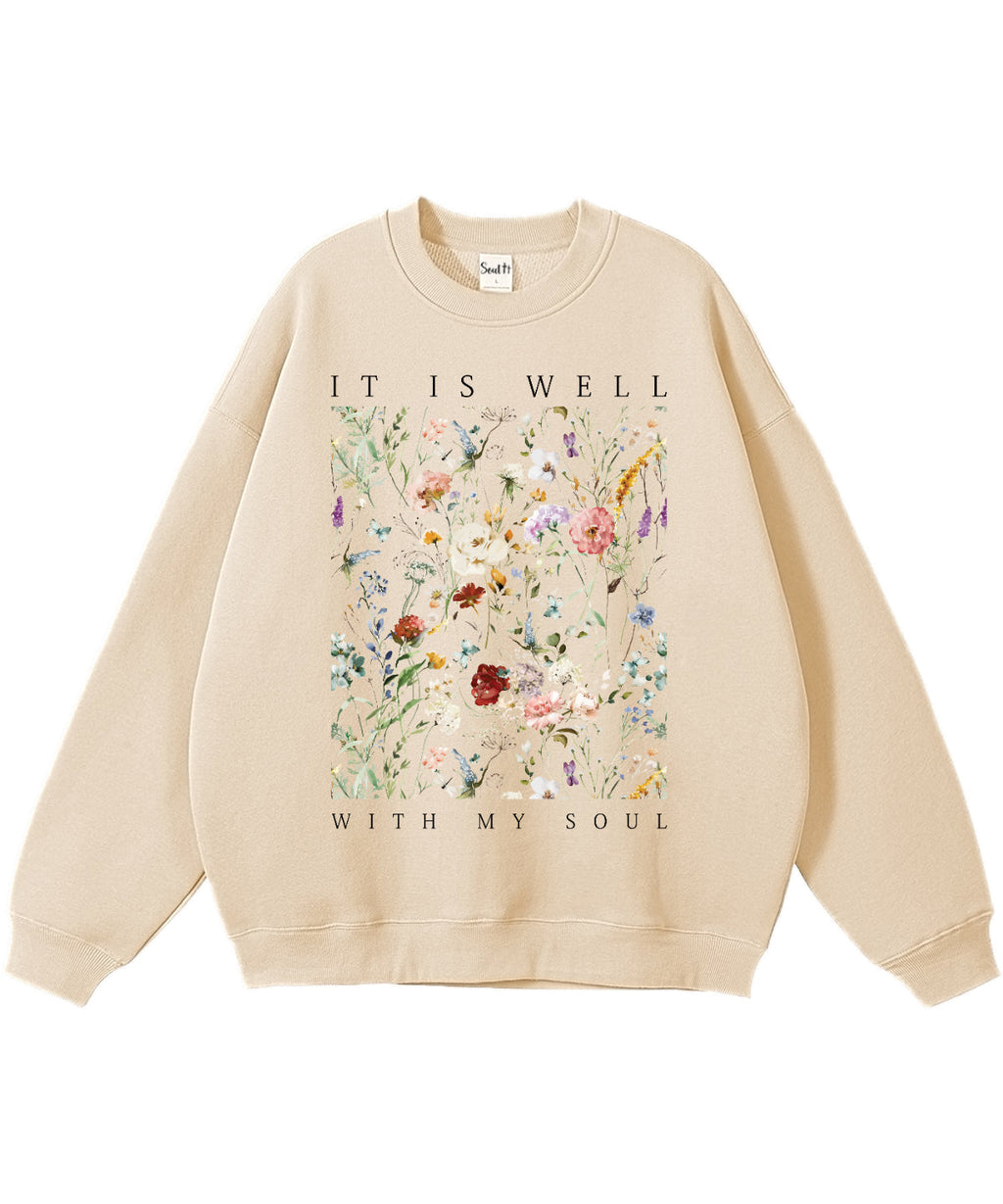 It Is Well With My Soul Cotton Christian Sweatshirt Style001 T-Shirts, Hoodie | CiraTrend.com (Image 2)
