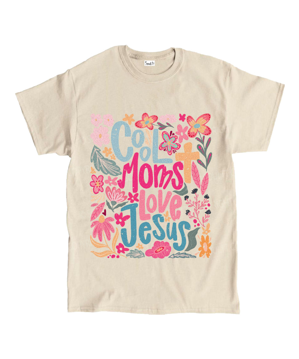 Cool Moms Love Jesus Cotton Christian T-Shirts, Hoodie, Sweatshirt