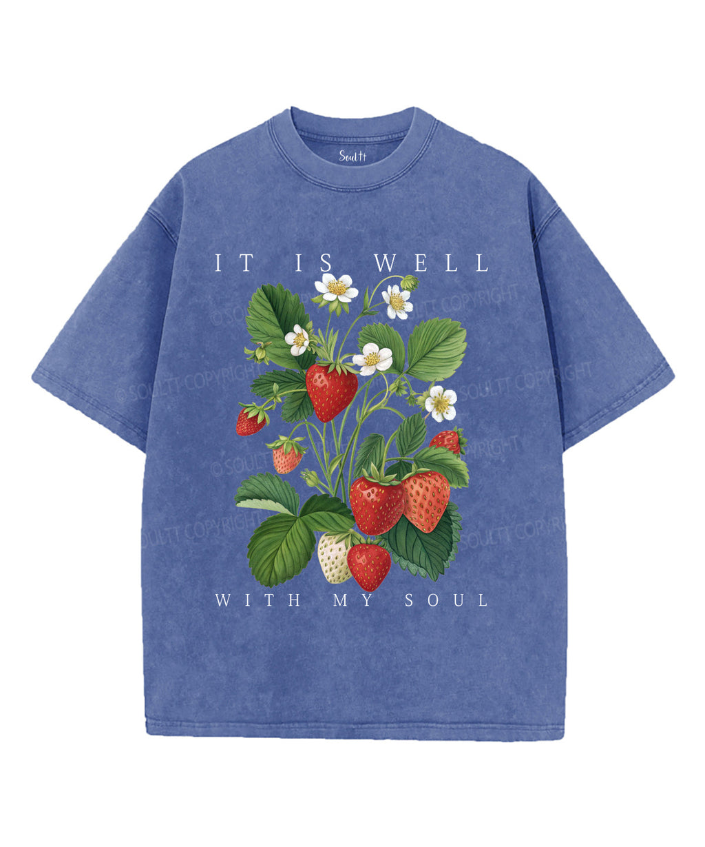 It Is Well With My Soul Unisex Washed Christian T-shirt Style011 Hoodie, Sweatshirt | CiraTrend.com (Image 3)