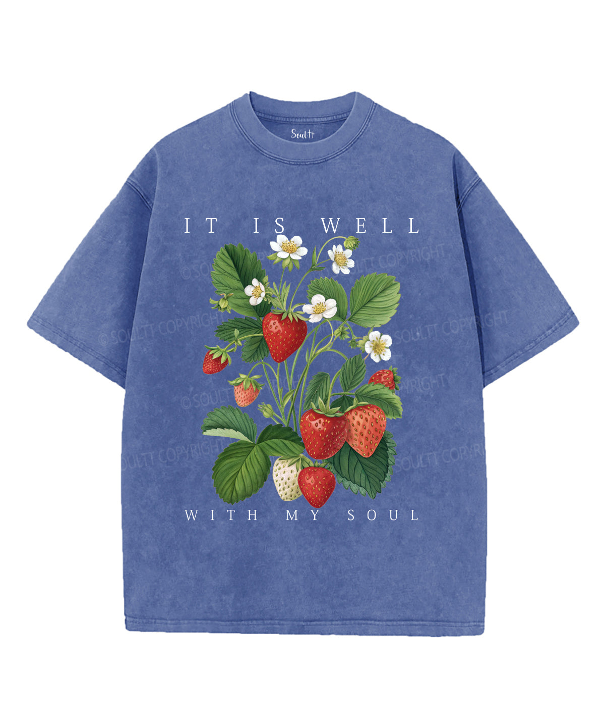 It Is Well With My Soul Unisex Washed Christian T-shirt Style011 Hoodie, Sweatshirt | CiraTrend.com (Image 3)