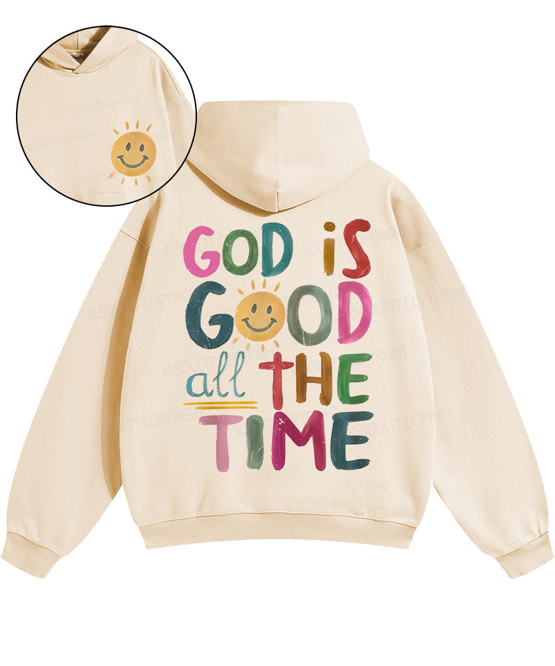 God Is Good All The Time Double Sided Cotton Christian Hoodie T-Shirts, Sweatshirt | CiraTrend.com (Image 1)