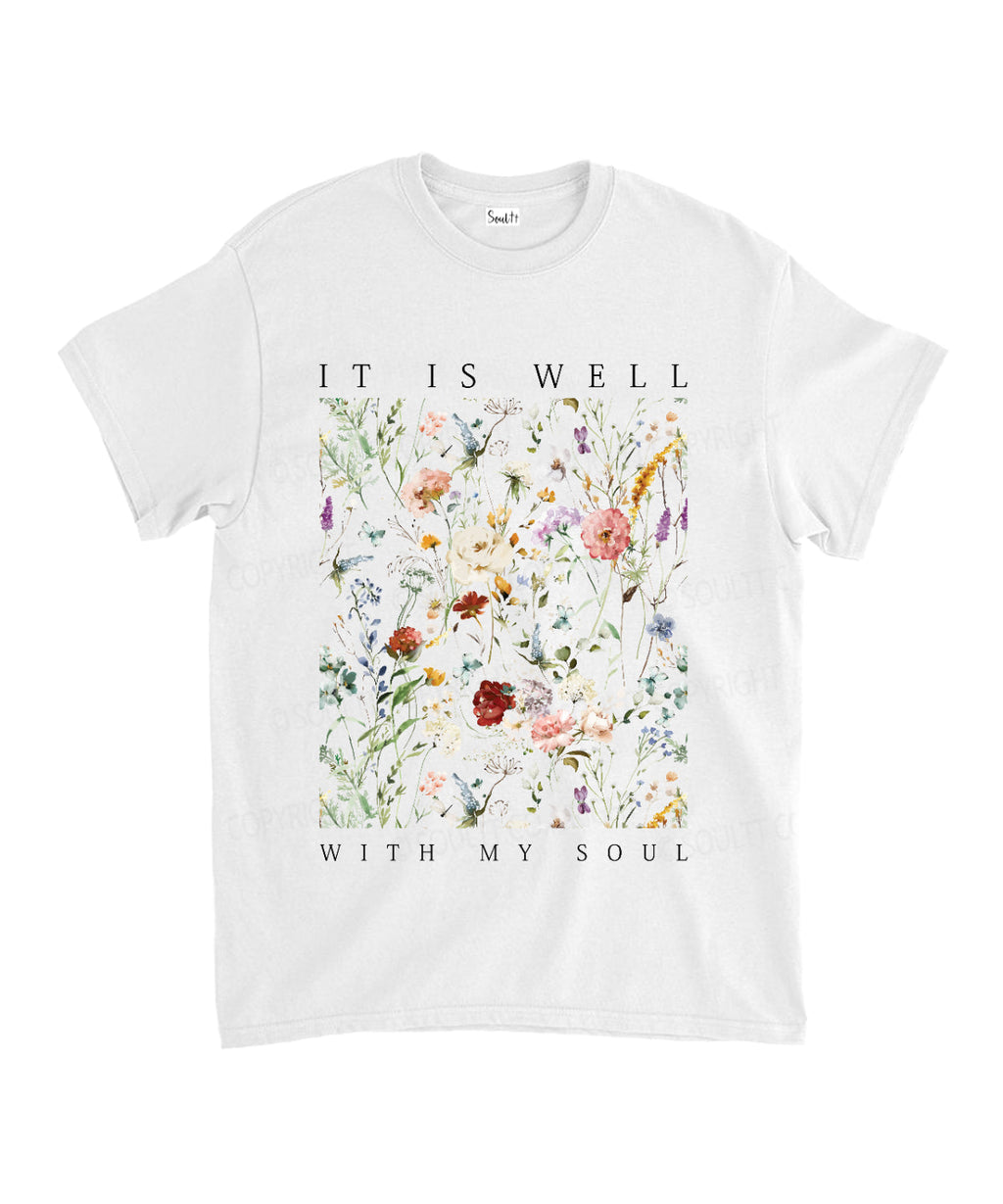 Is Well My Soul Cotton Christian Style003 T-Shirts, Hoodie, Sweatshirt