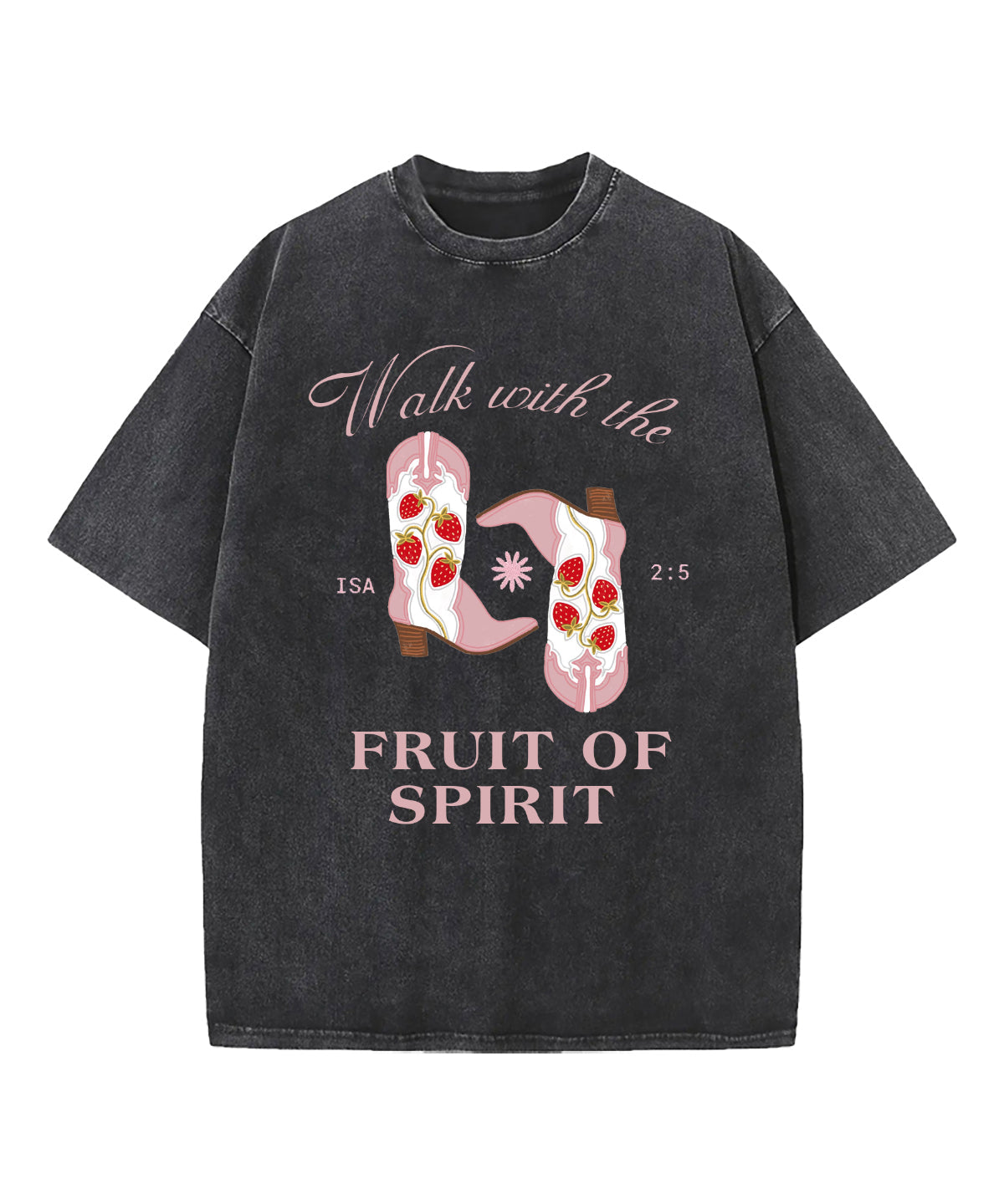 Walk With The Fruit Of Spirit Washed Christian T-shirt Hoodie, Sweatshirt | CiraTrend.com (Image 1)