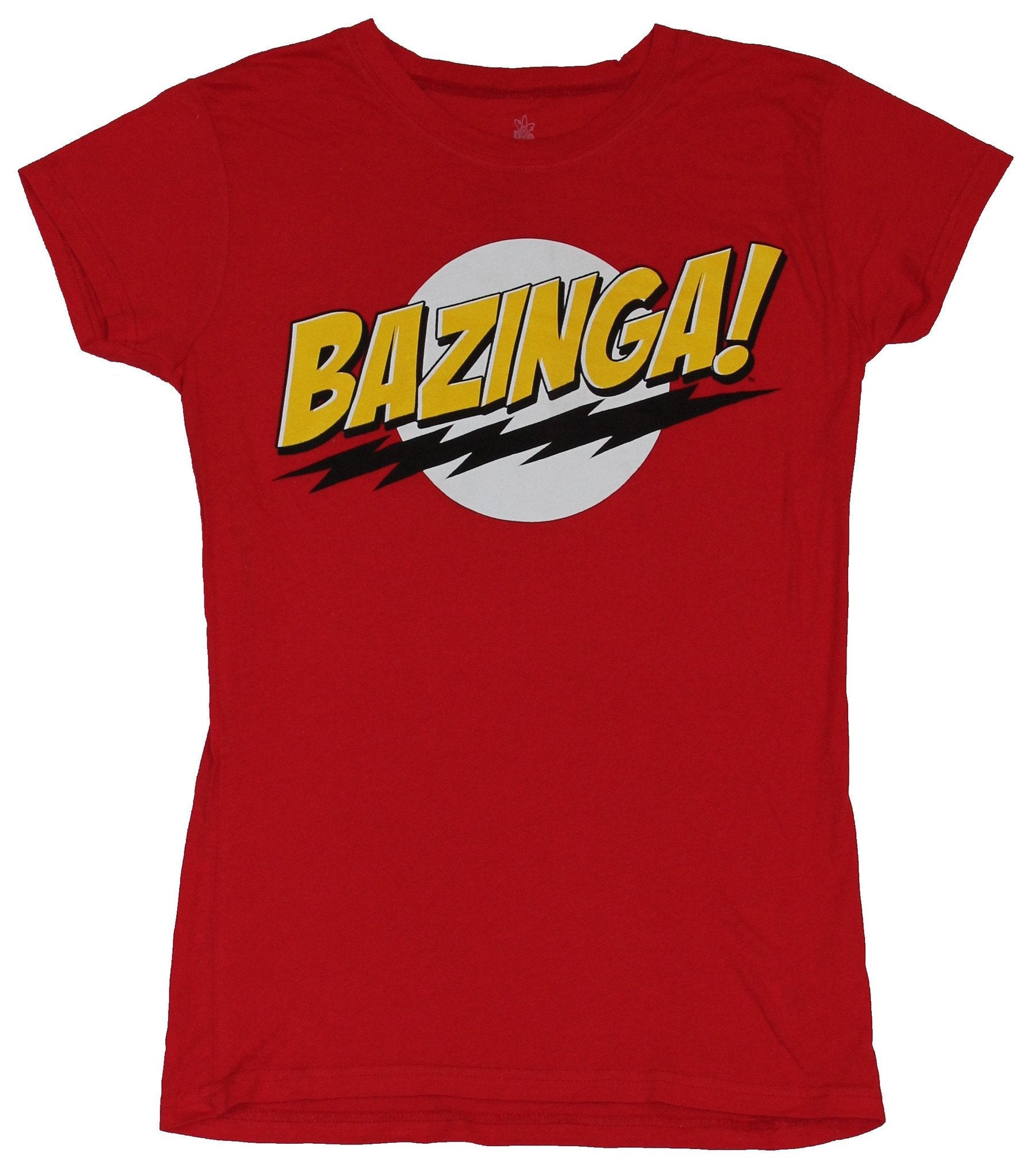 Big Bang Theory Juniors Bazinga! Circle Word Logo Image T-Shirts, Hoodie, Sweatshirt
