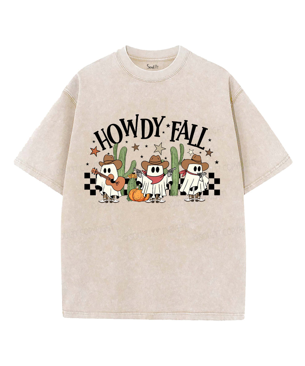 Howdy Fall Washed Christian T-Shirts, Hoodie, Sweatshirt