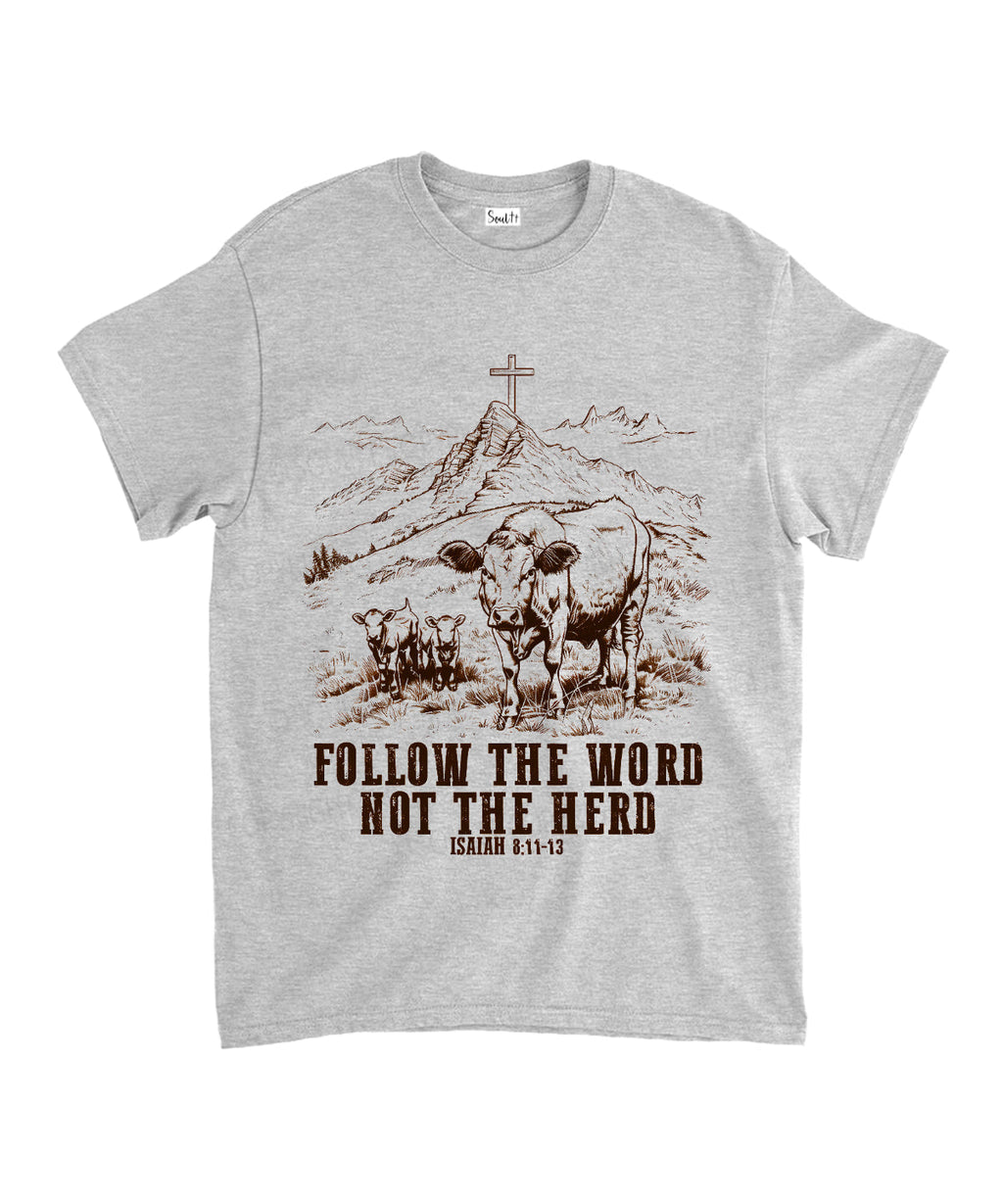 Follow the Word Unisex Cotton Christian T-Shirt Hoodie, Sweatshirt | CiraTrend.com (Image 3)