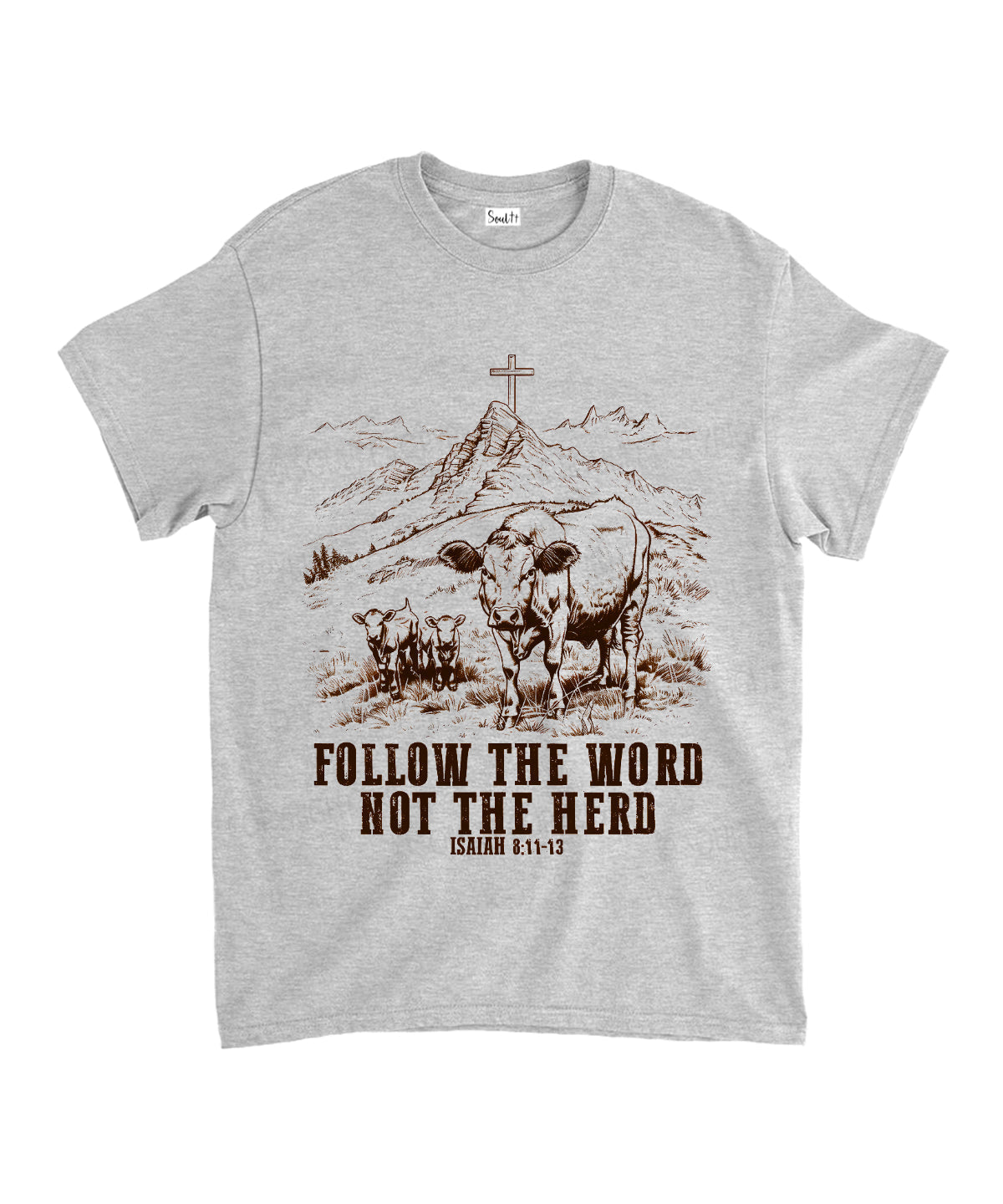 Follow the Word Unisex Cotton Christian T-Shirt Hoodie, Sweatshirt | CiraTrend.com (Image 3)