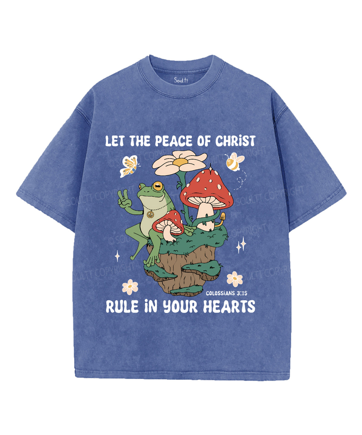The Peace Of Christ Unisex Washed Christian T-shirt Hoodie, Sweatshirt | CiraTrend.com (Image 4)