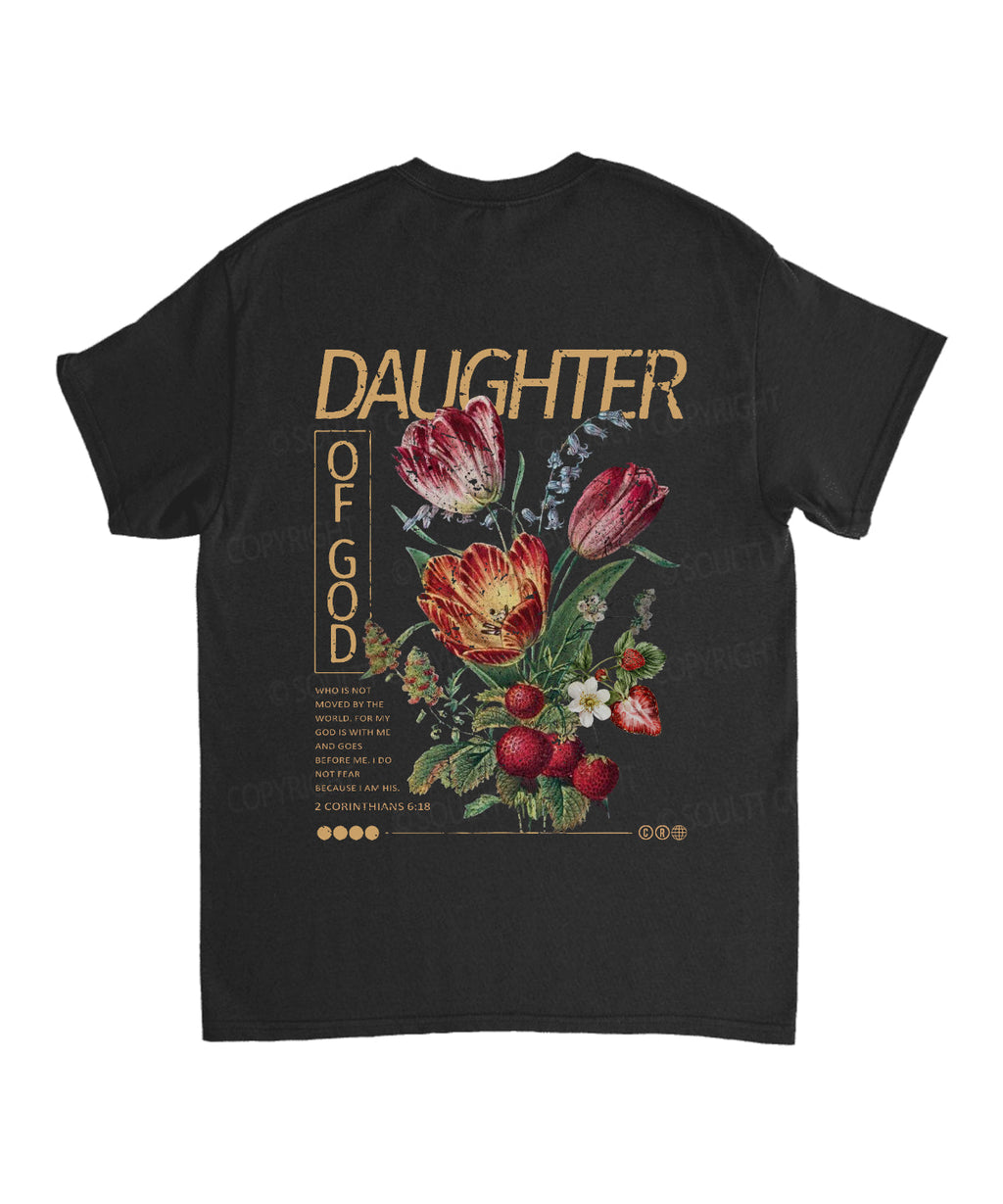 Daughter God Double Sided Cotton Christian T-Shirts, Hoodie, Sweatshirt