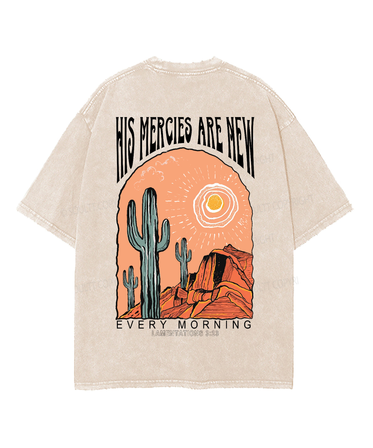 His Mercies Are New Double Sided Unisex Washed Christian T-shirt Style005 Hoodie, Sweatshirt | CiraTrend.com (Image 3)