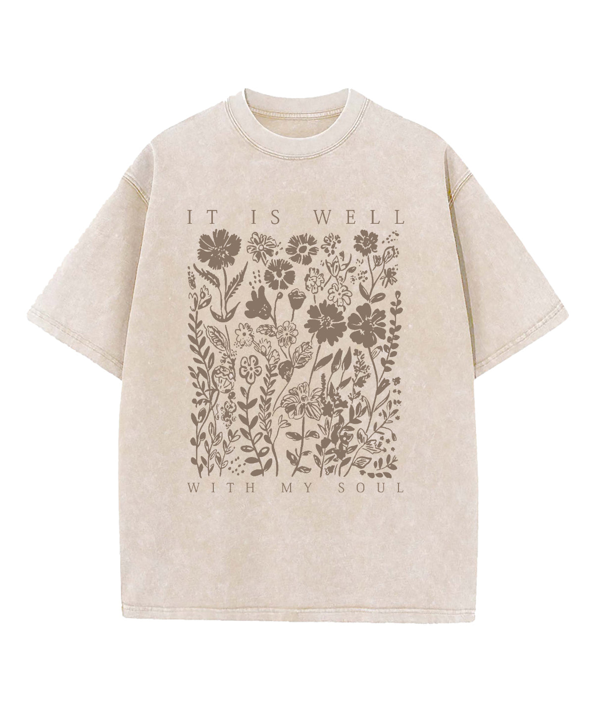 It Is Well With My Soul Washed Christian T-shirt Style011 Hoodie, Sweatshirt | CiraTrend.com (Image 2)
