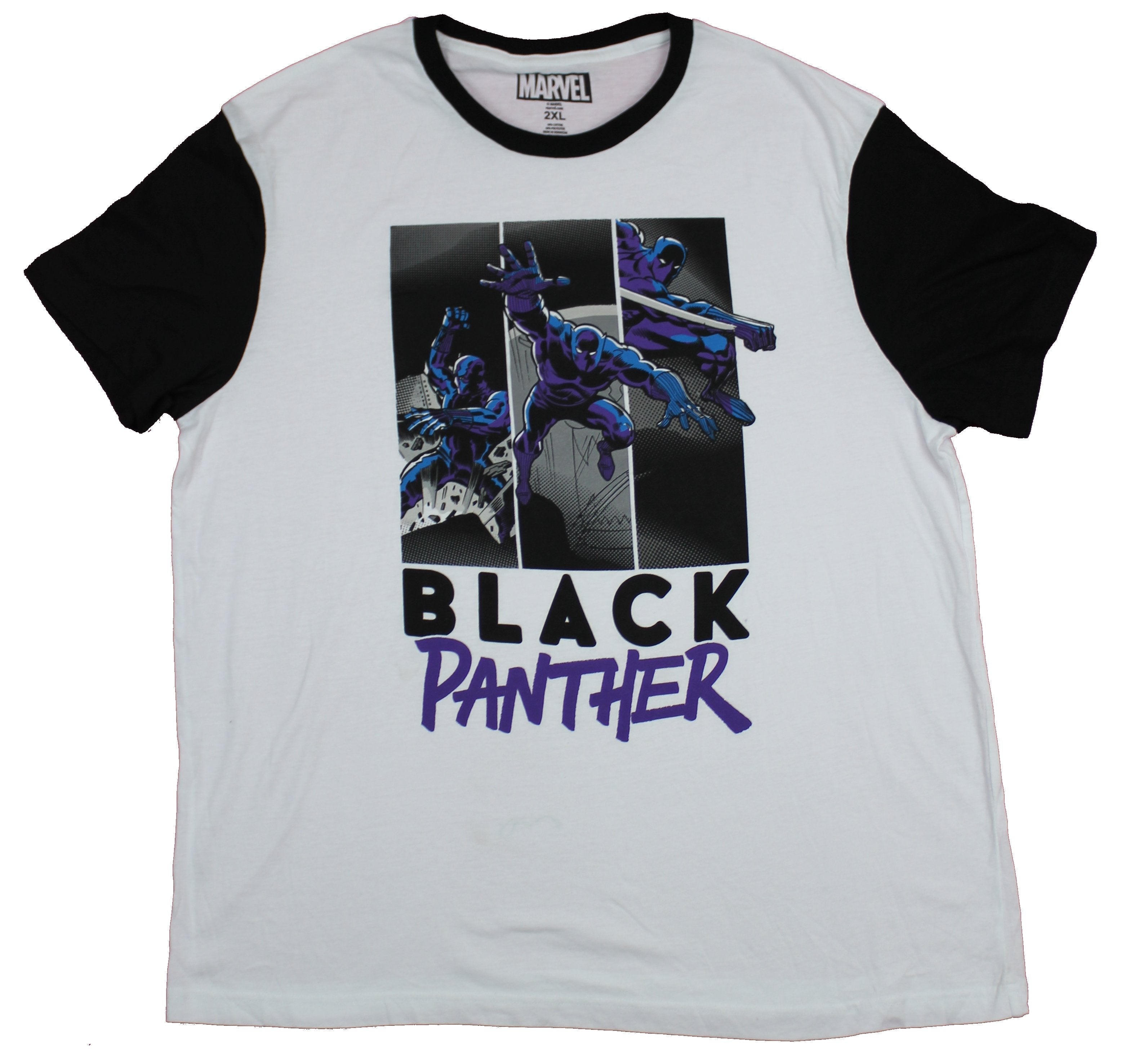 Black Panther Mens T-Shirt  - Multiple Panels Over Name (2X-Large) Hoodie, Sweatshirt | CiraTrend.com