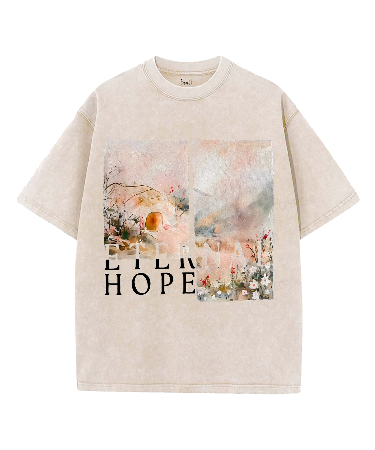 Enernal Hope Unisex Washed Christian T-shirt Hoodie, Sweatshirt | CiraTrend.com (Image 4)