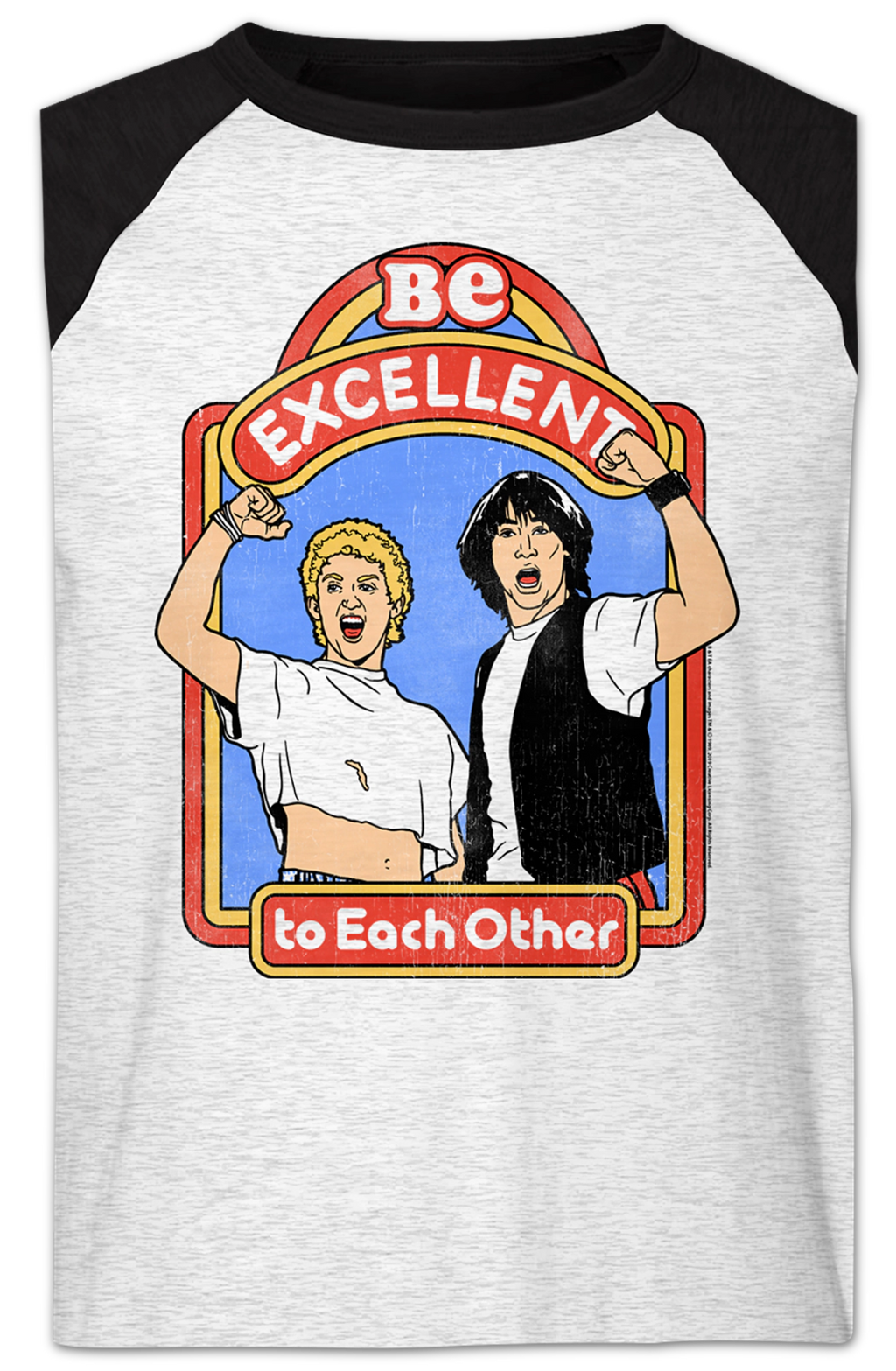 Be Excellent Bill and Ted's Excellent Adventure Raglan Baseball Shirt Hoodie, Sweatshirt | CiraTrend.com (Image 2)