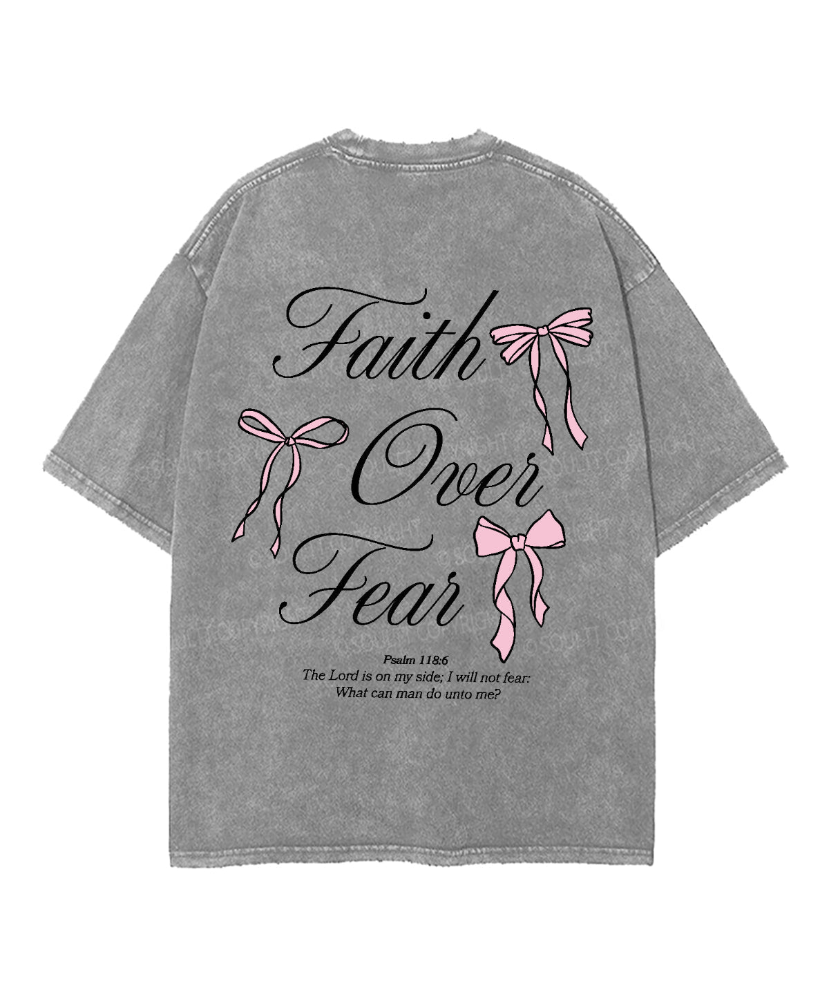 Faith Over Fear Double Sided Washed Christian T-Shirts, Hoodie, Sweatshirt