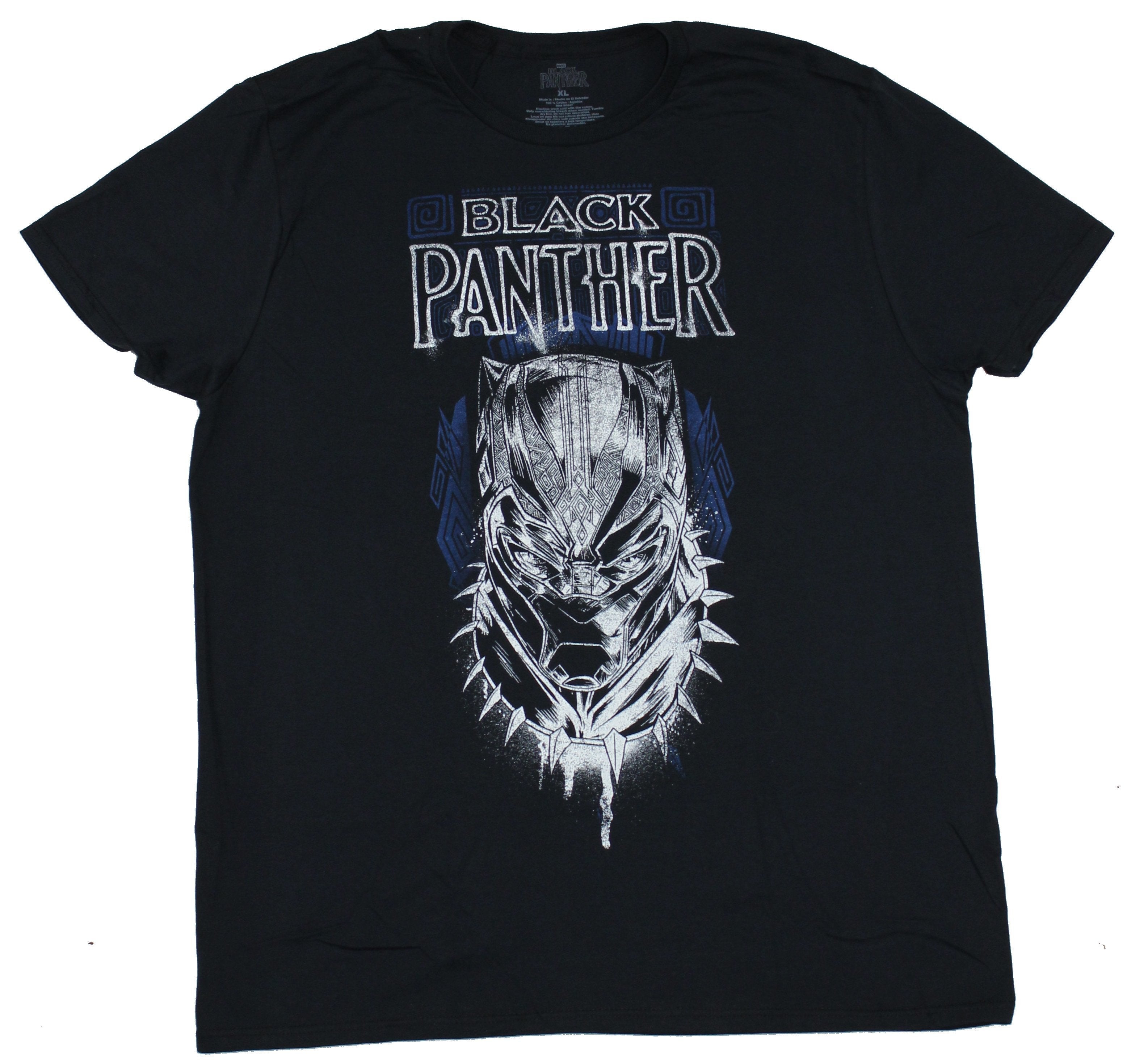 Black Panther Mens T-Shirt - Big Face Image Under Logo Hoodie, Sweatshirt | CiraTrend.com