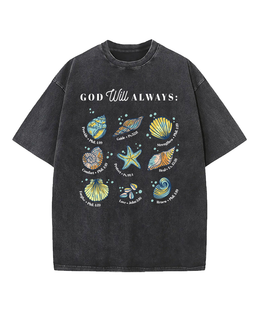 God Will Always Washed Christian T-shirt Hoodie, Sweatshirt | CiraTrend.com (Image 2)