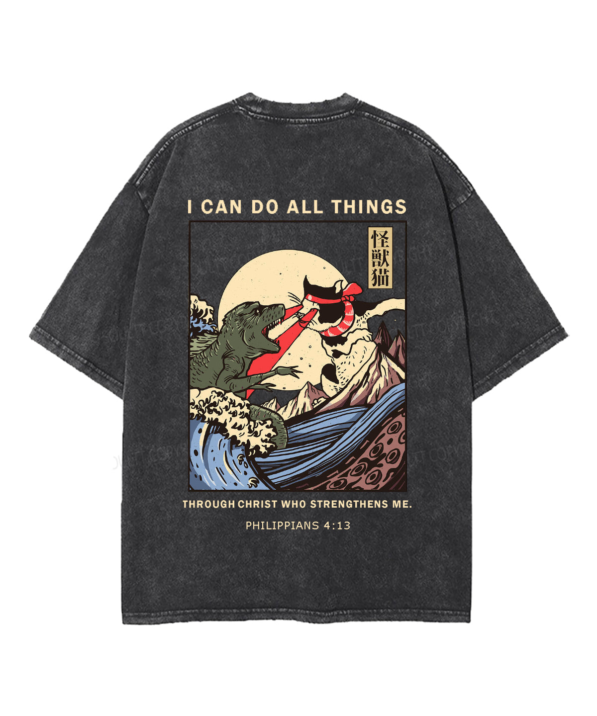 I Can Do All Things Double Sided Unisex Washed Christian T-shirt Hoodie, Sweatshirt | CiraTrend.com (Image 3)